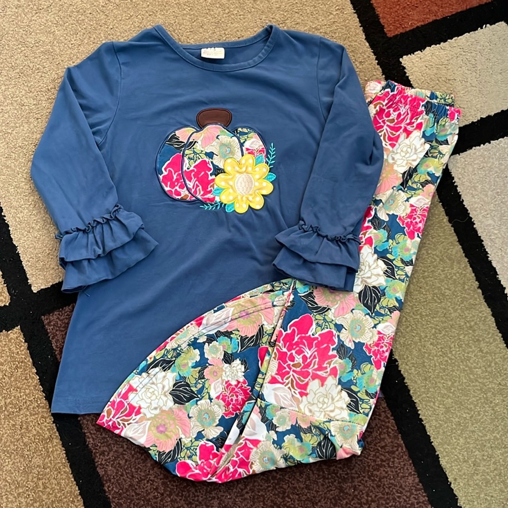 Boutique Style - Girls Fall Outfit - Size 3X (8)